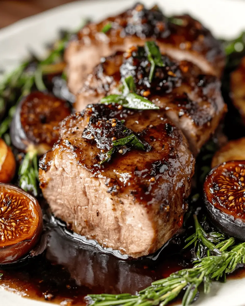 Balsamic Fig Pork Tenderloin First Image First Image