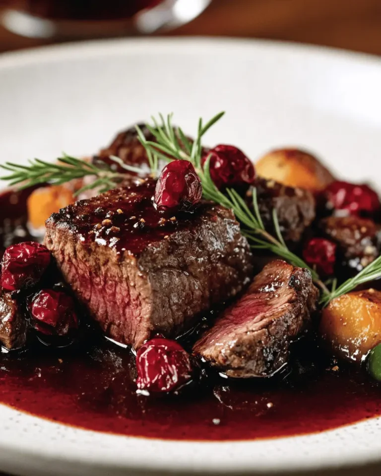 Red Wine-Braised Venison with Juniper Berries First Image First Image