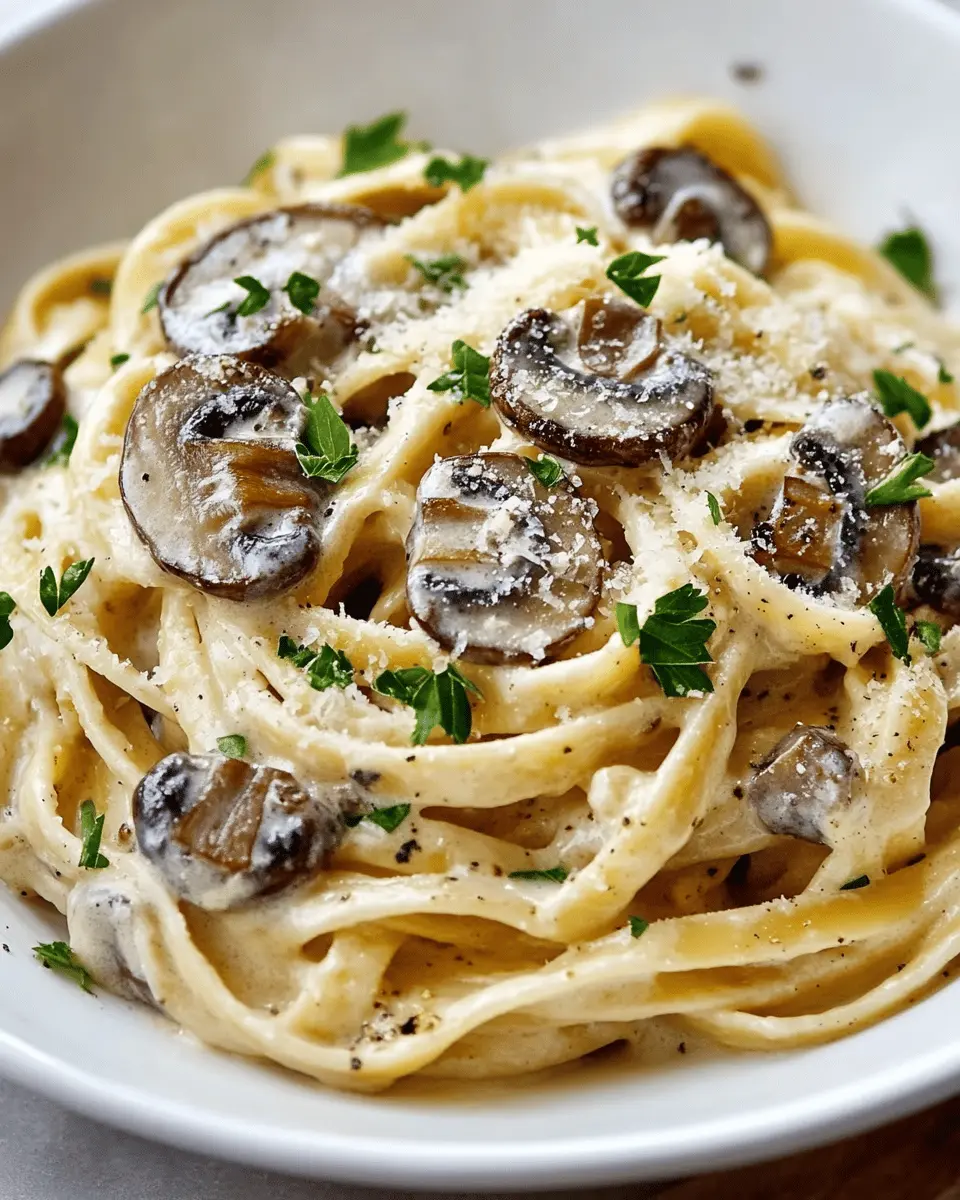 Creamy Truffle Mushroom Fettuccine First Image First Image