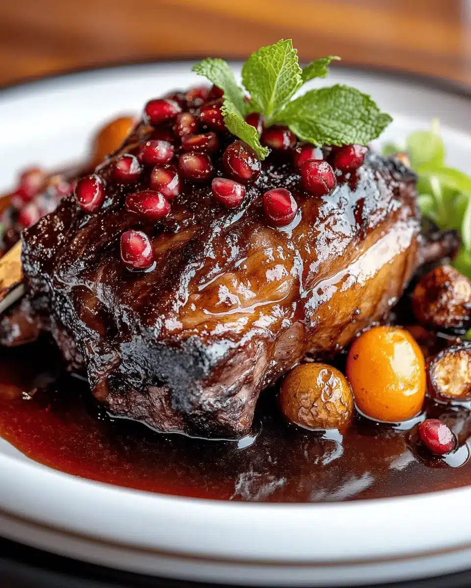 Pomegranate Molasses Glazed Lamb Shoulder First Image First Image