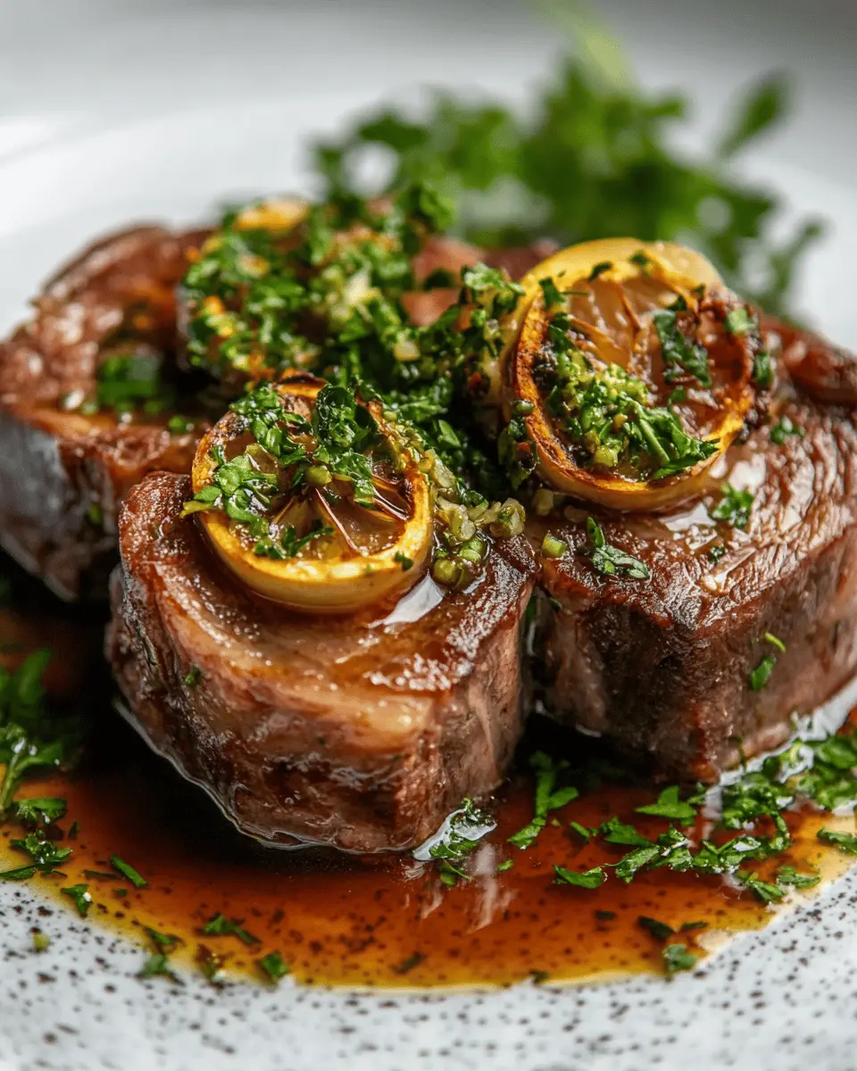 Veal Osso Buco with Beef Stock Reduction First Image First Image