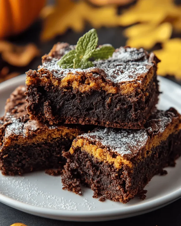 Pumpkin Brownies First Image First Image