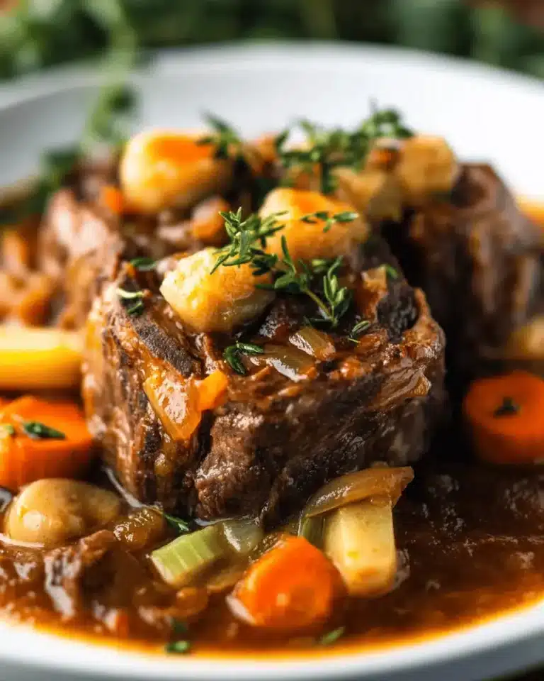 Slow-Cooked Beef Shank in Bone Broth First Image First Image