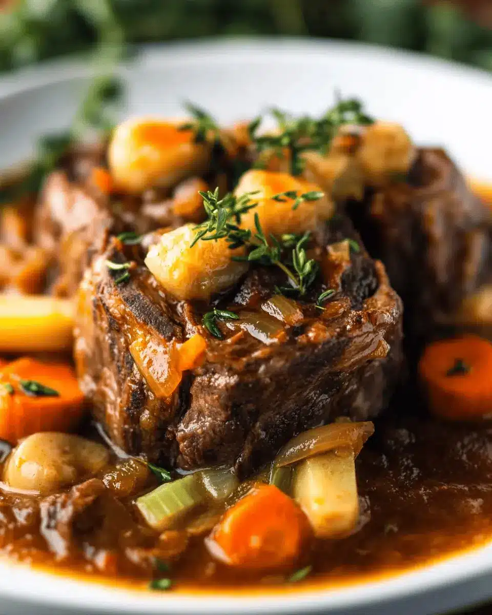 Slow-Cooked Beef Shank in Bone Broth First Image First Image