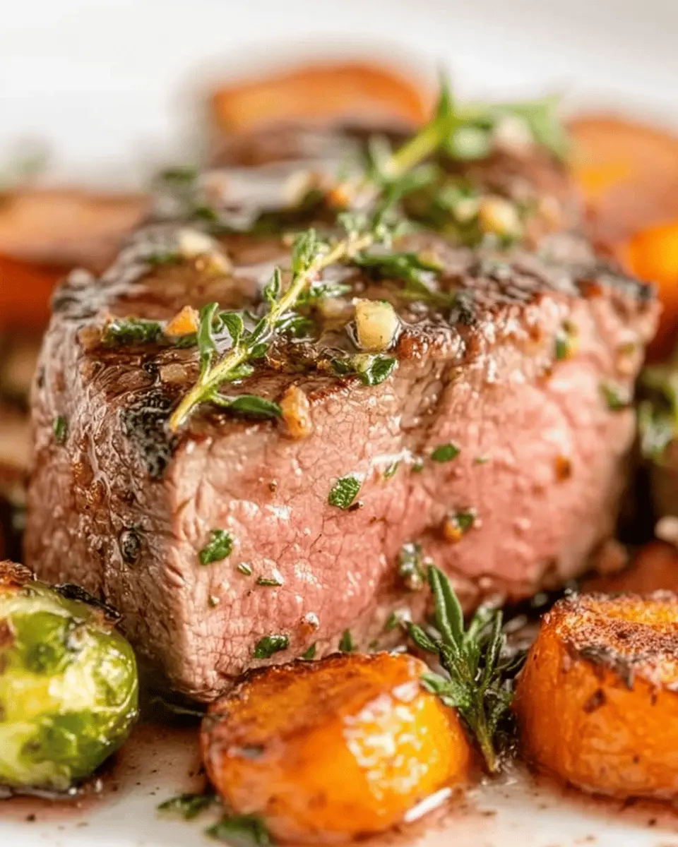Venison Tenderloin with Garlic Herb Butter First Image First Image