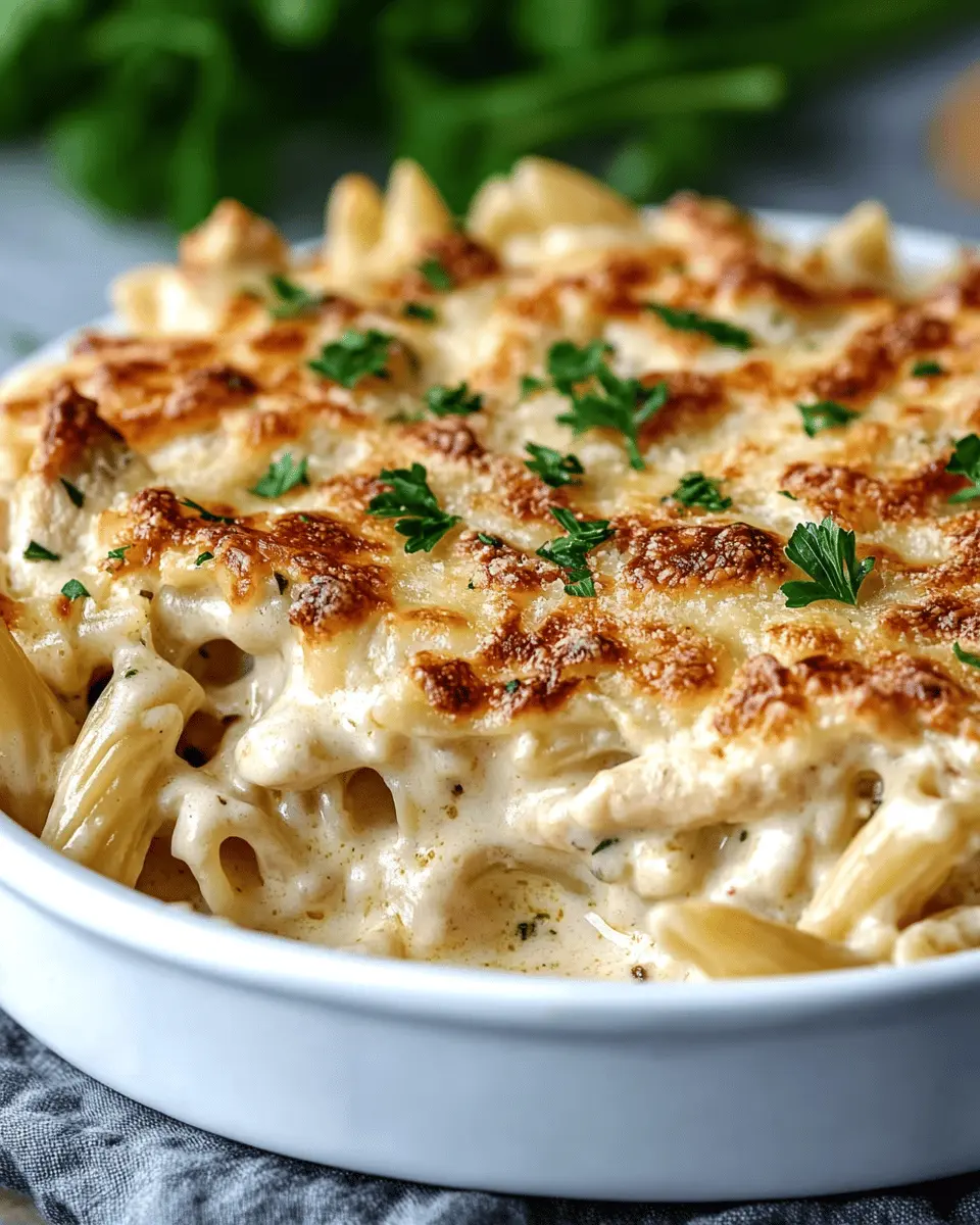Chicken Alfredo Pasta Bake First Image First Image