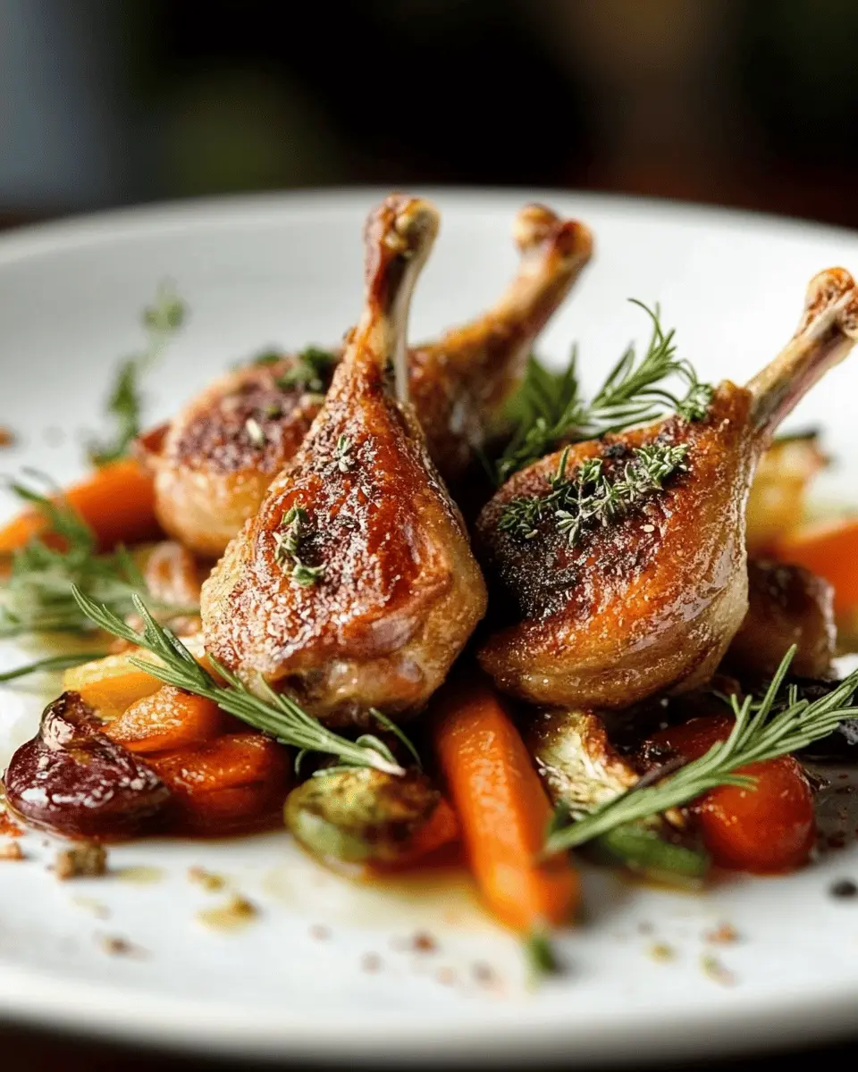 Roasted Quail with Duck Fat and Herbs First Image First Image