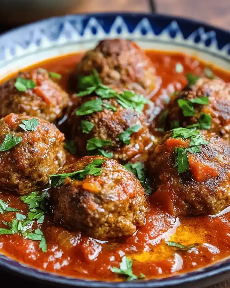 Moroccan Cinnamon Meatballs in Tomato Sauce First Image First Image