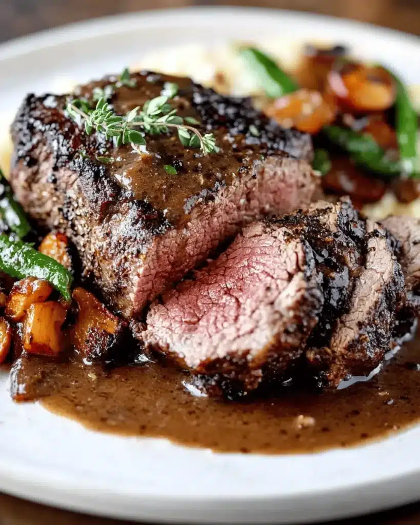 Coffee-Rubbed Beef Roast with Cocoa Gravy Second Image Second Image