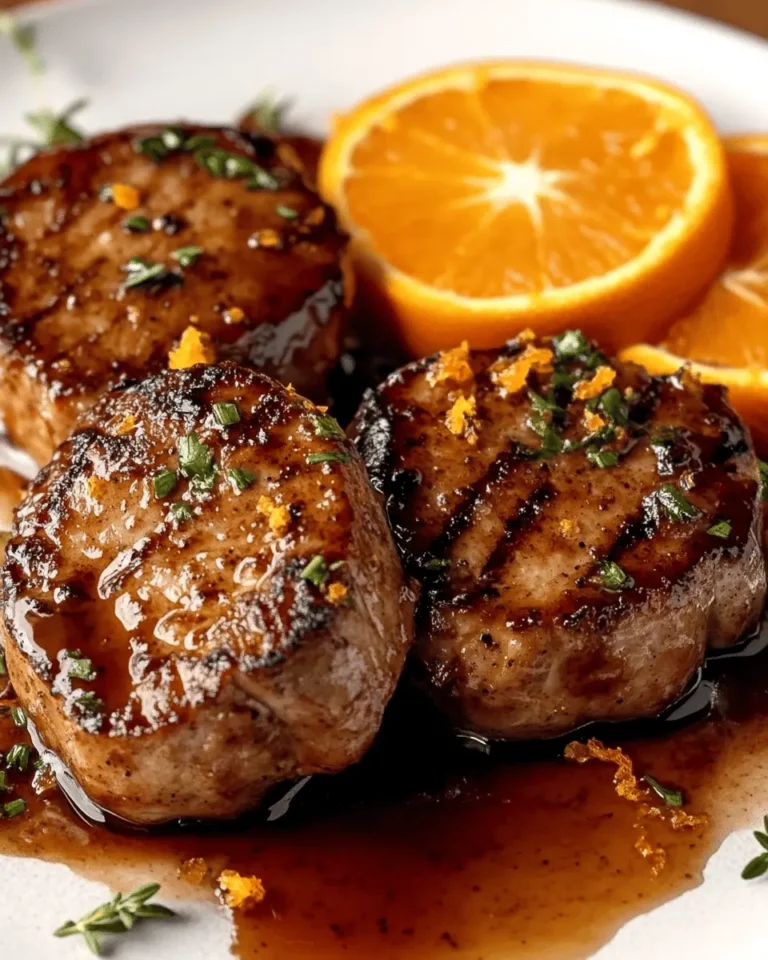 Cinnamon Orange Pork Medallions First Image First Image