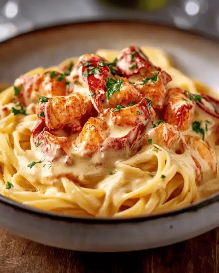 Lobster Linguine in Champagne Cream Sauce First Image First Image