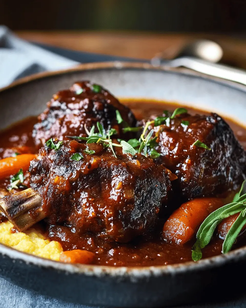 Slow-Cooked Braised Oxtail in Red Wine First Image First Image