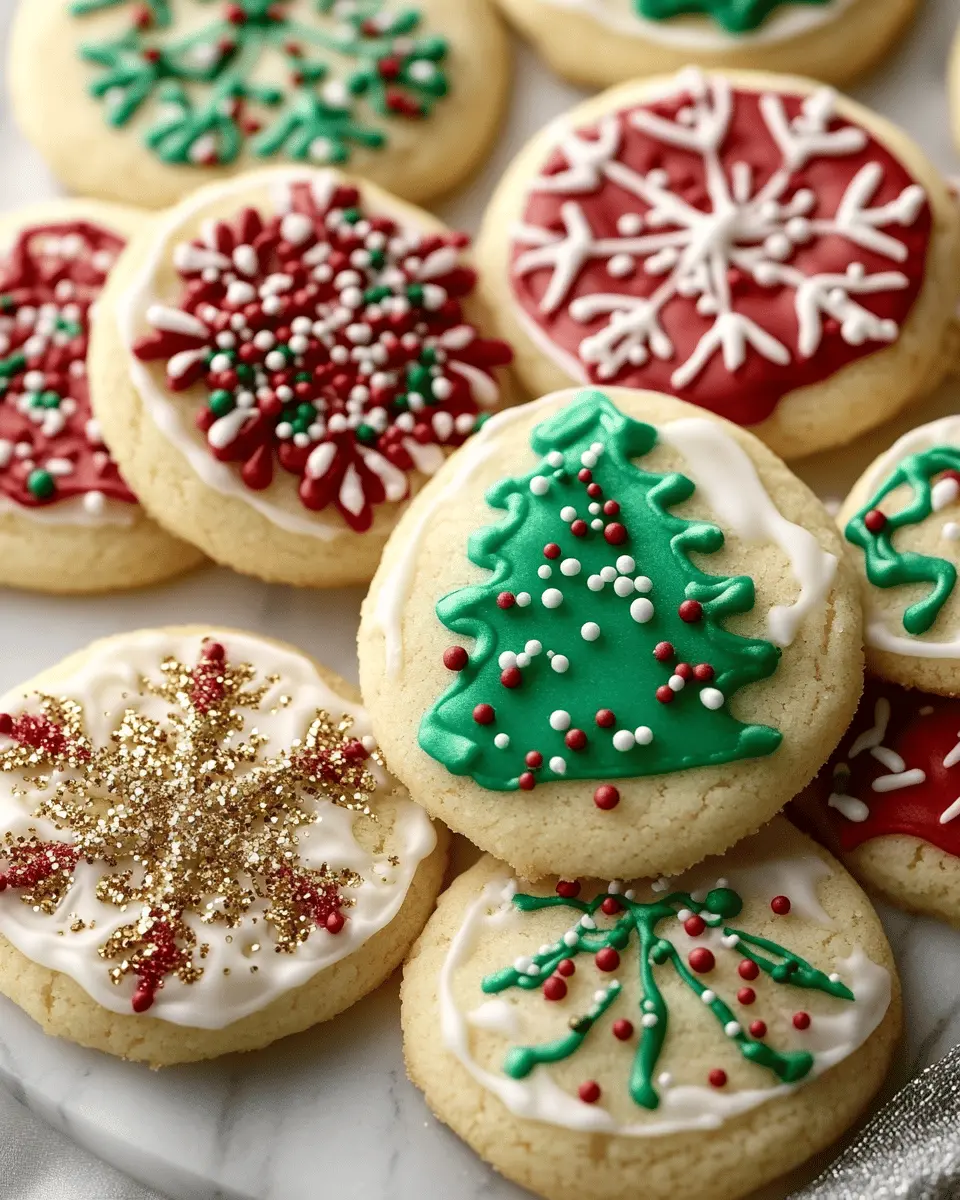 Frosted Holiday Sugar Cookies First Image First Image