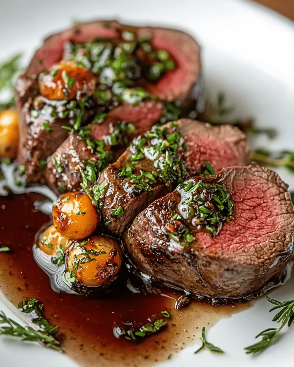Venison Tenderloin with Butter-Herb Glaze First Image First Image