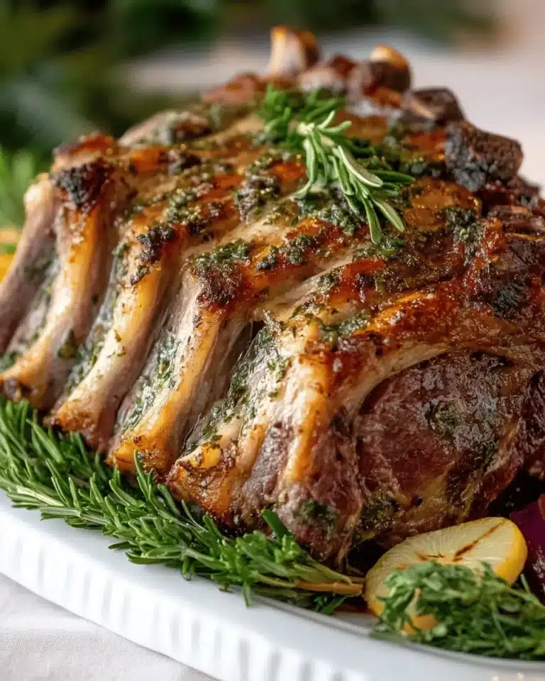 Wild Boar Crown Roast with Herb Butter First Image First Image