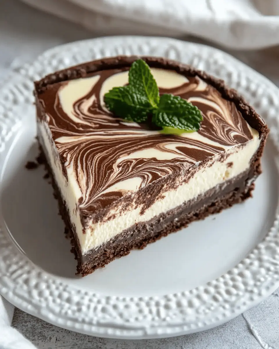 Chocolate Marble Cheesecake First Image First Image