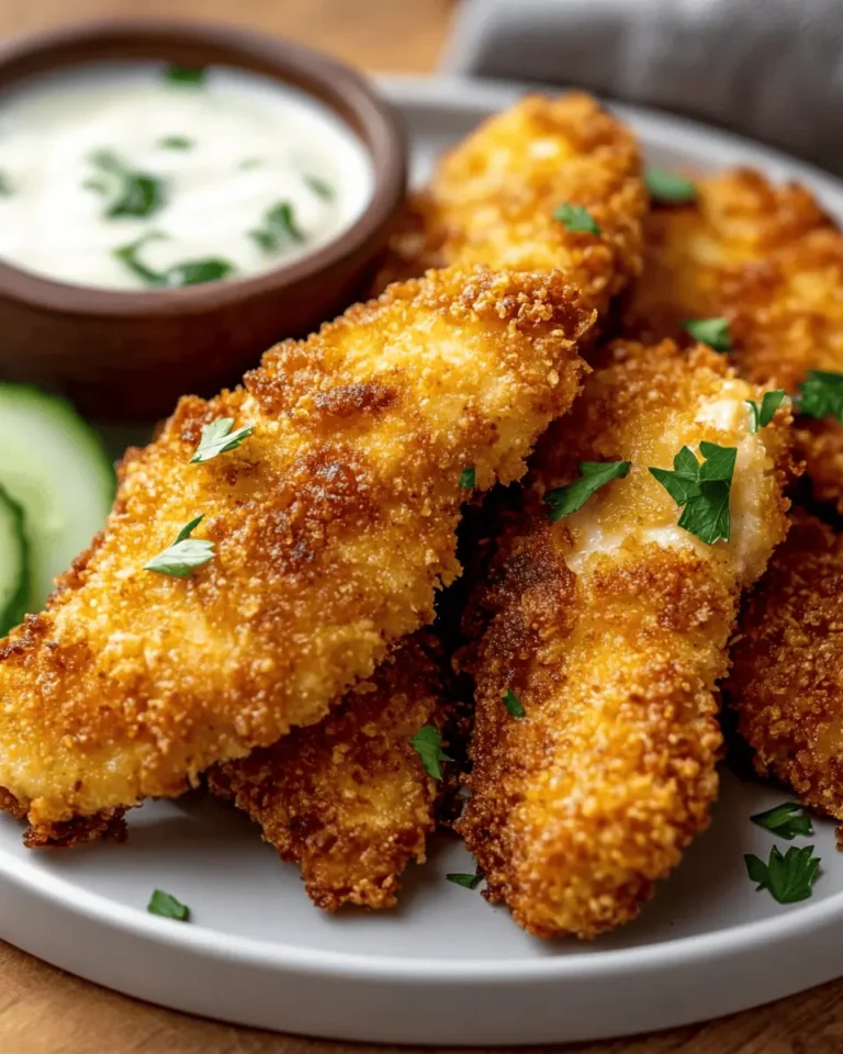 Pork Rind–Crusted Keto Chicken Tenders (Crispy, 0g Carb) First Image First Image