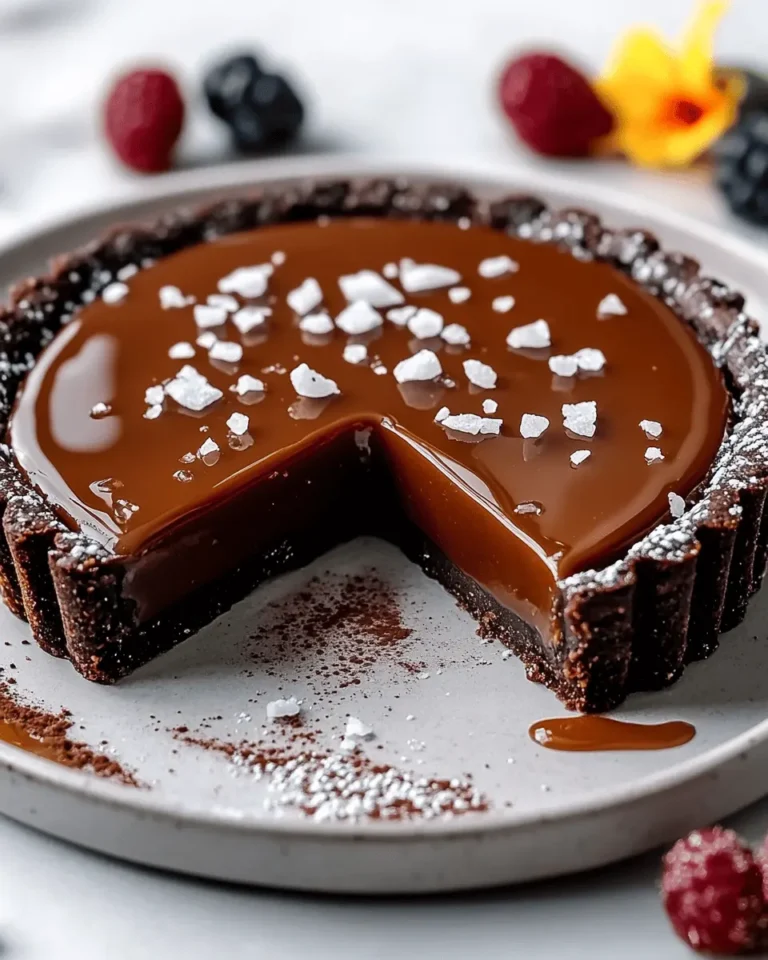 Salted Caramel Chocolate Tart First Image First Image