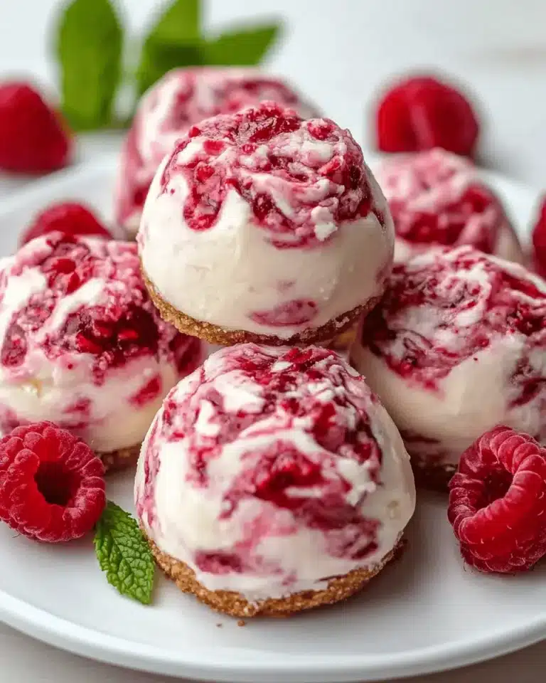 Raspberry Cheesecake Keto Fat Bombs (High-Fat, No Sugar) First Image First Image