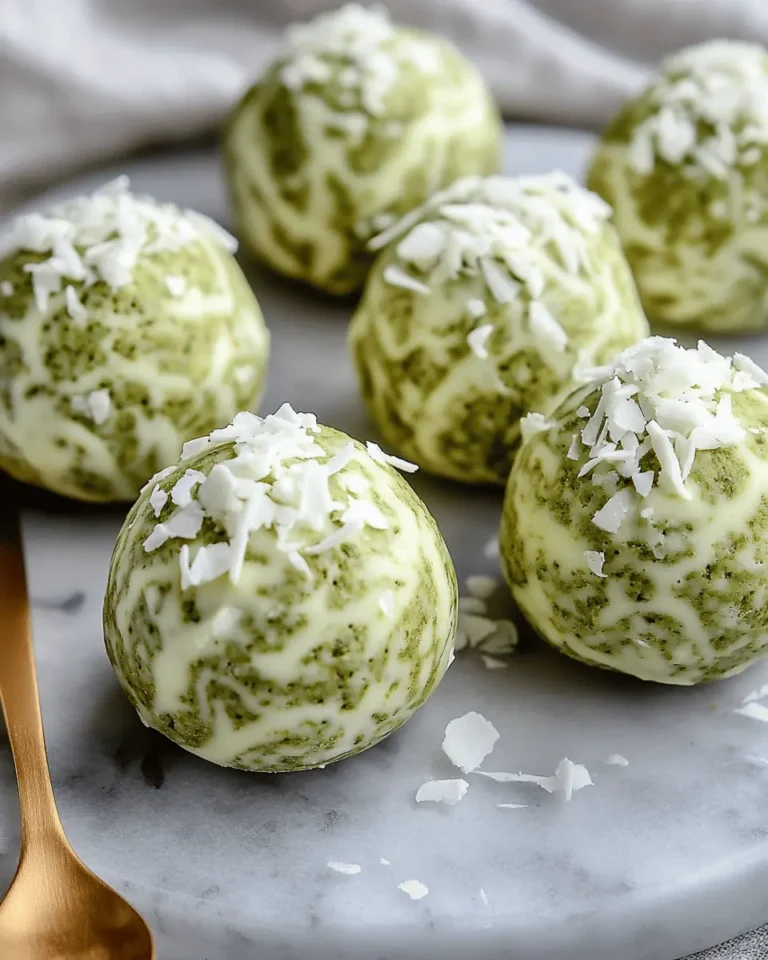Low-Carb Matcha White Chocolate Fat Bombs First Image First Image