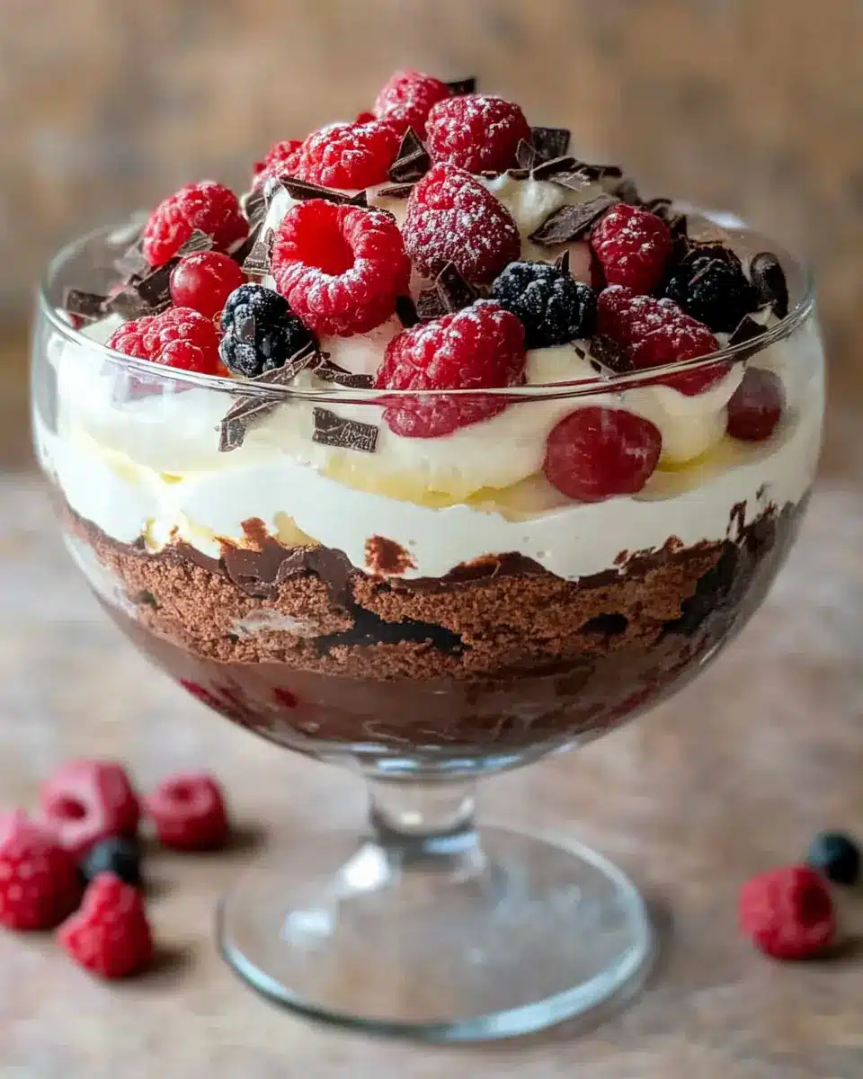 Chocolate brownie trifle First Image First Image