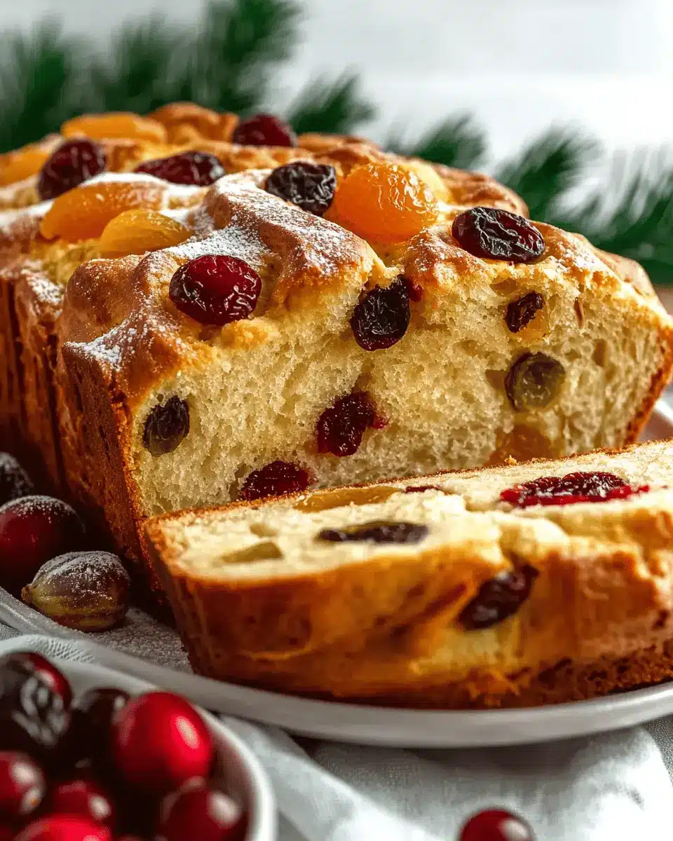 Holiday Sweet Bread with Dried Fruits First Image First Image