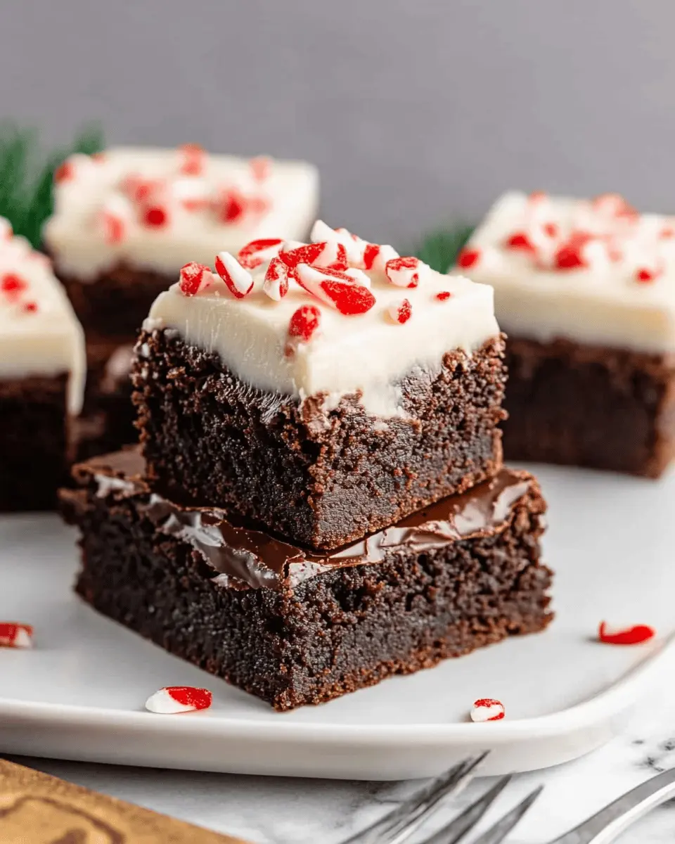 Peppermint Brownies First Image First Image