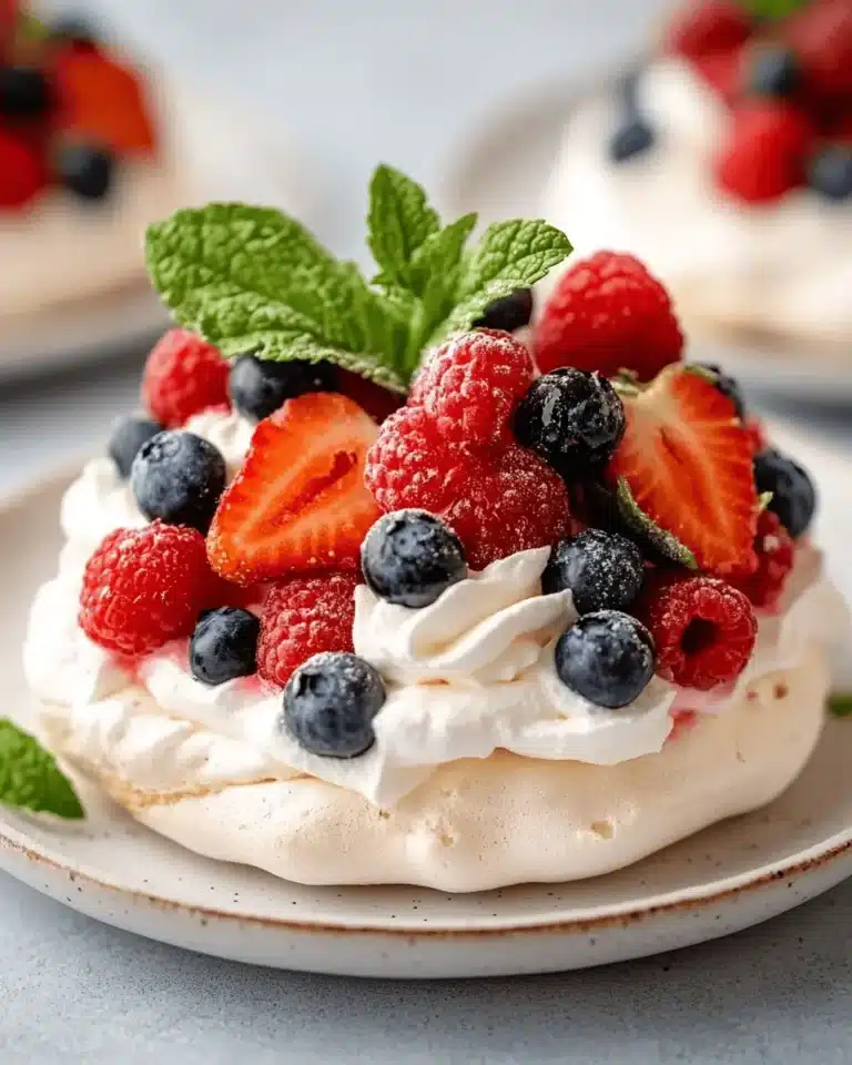 Mini Berry Pavlovas First Image First Image