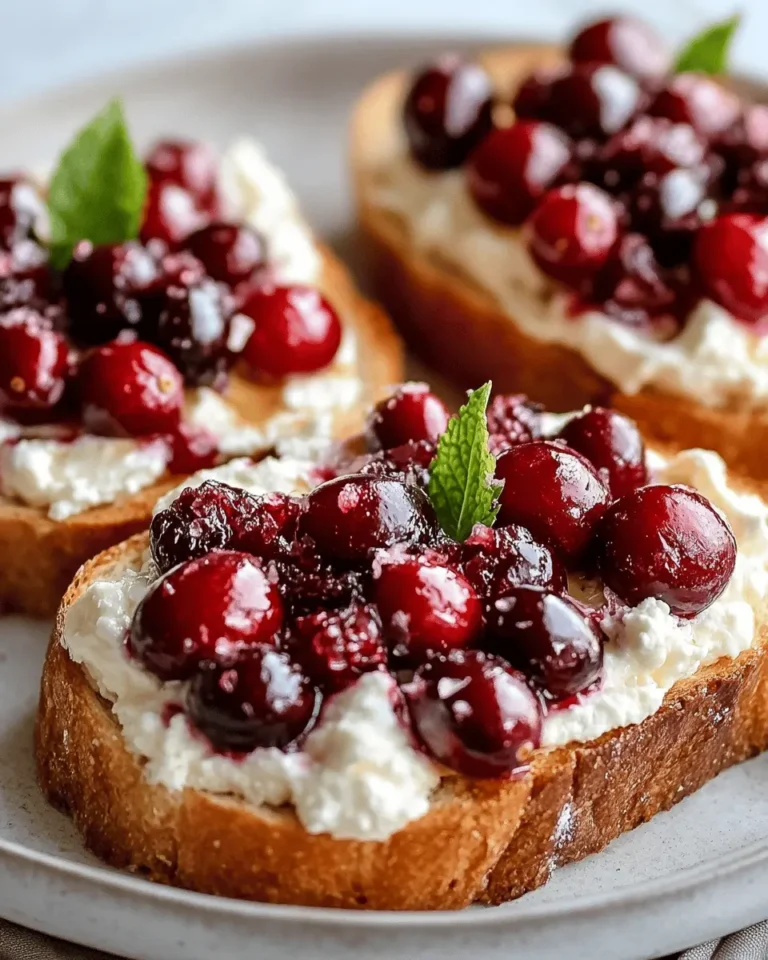 Cranberry Cream Cheese Toasts First Image First Image