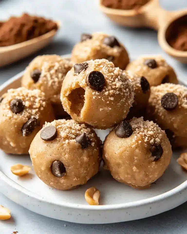 Sugar-Free Keto Peanut Butter Cookie Dough Bites First Image First Image