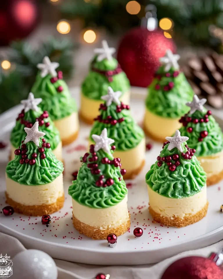 Christmas Tree Mini Cheesecakes First Image First Image
