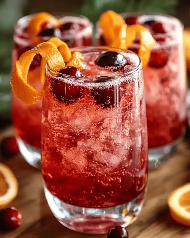 Cranberry Orange Sparkling Mocktail First Image First Image