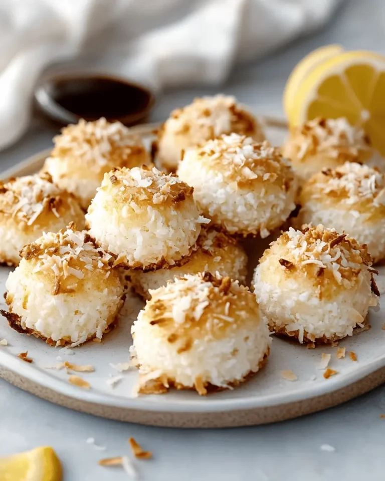 Lemon Coconut Macaroon Fat Bombs – Keto Friendly First Image First Image