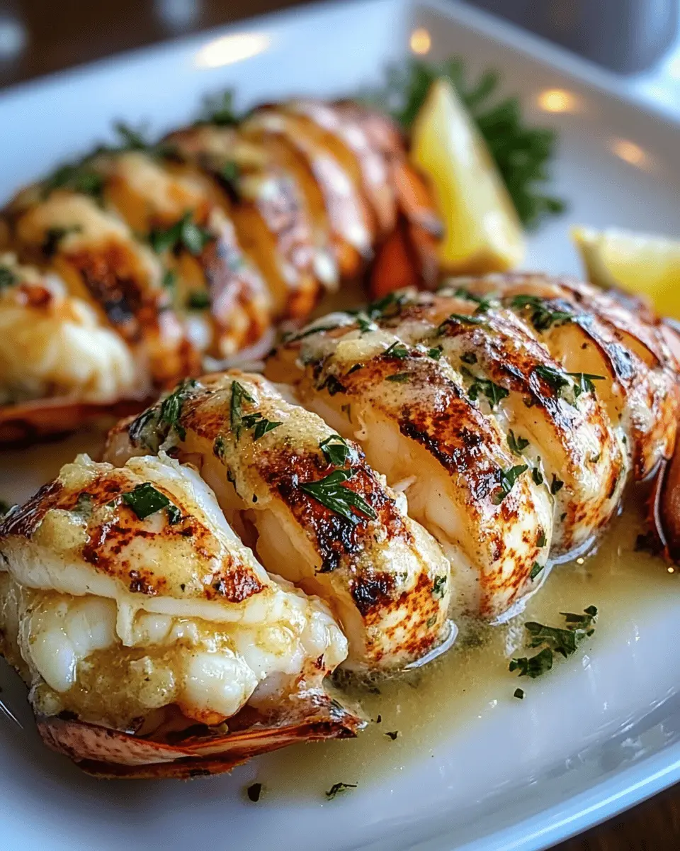Lobster Tails Broiled in Bone Marrow Butter First Image First Image
