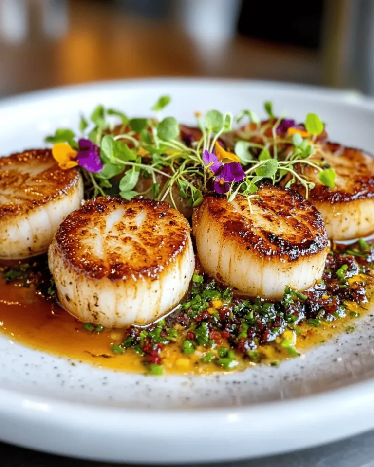 Pan-Seared Scallops in Duck Fat First Image First Image