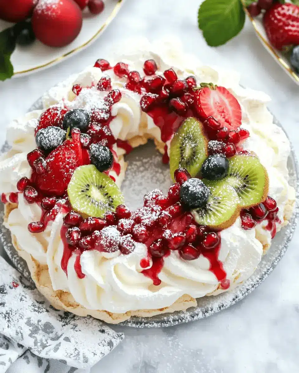 Christmas Pavlova Wreath! First Image First Image