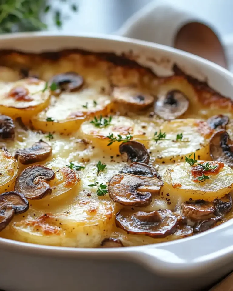 Creamy Potato, Mushroom, and Brie Bake with Caramelized Onions First Image First Image