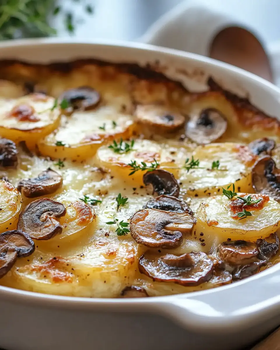 Creamy Potato, Mushroom, and Brie Bake: Irresistibly Indulgent!