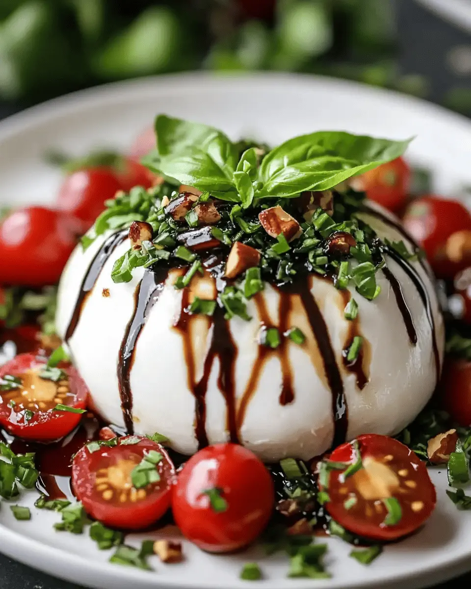 Burrata Christmas Ornament Appetizer First Image First Image