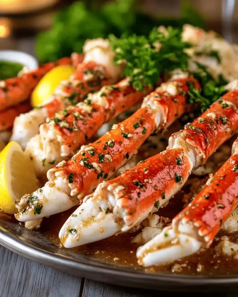 King Crab Legs with Garlic Beef Dripping First Image First Image