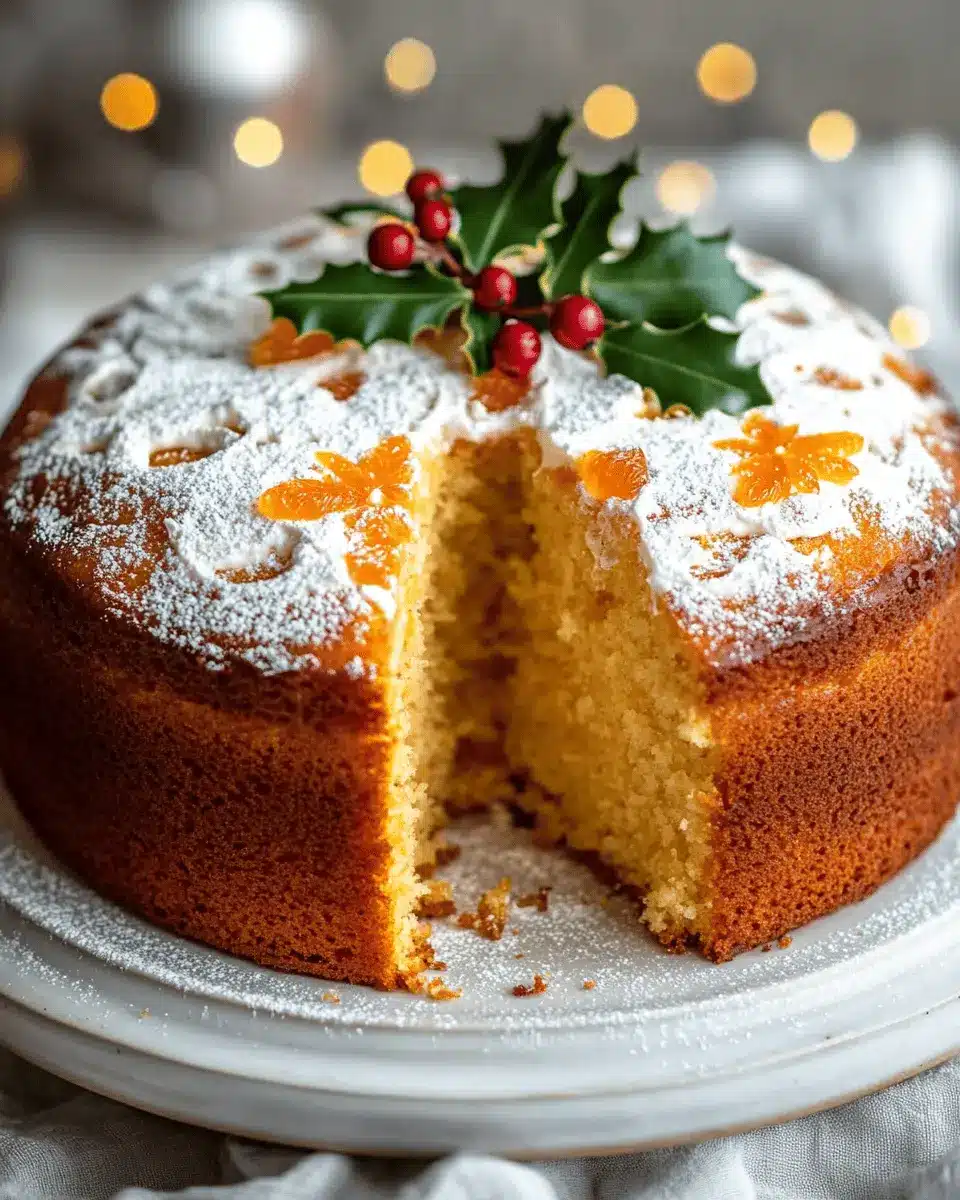 Fluffy Christmas Orange Cake First Image First Image
