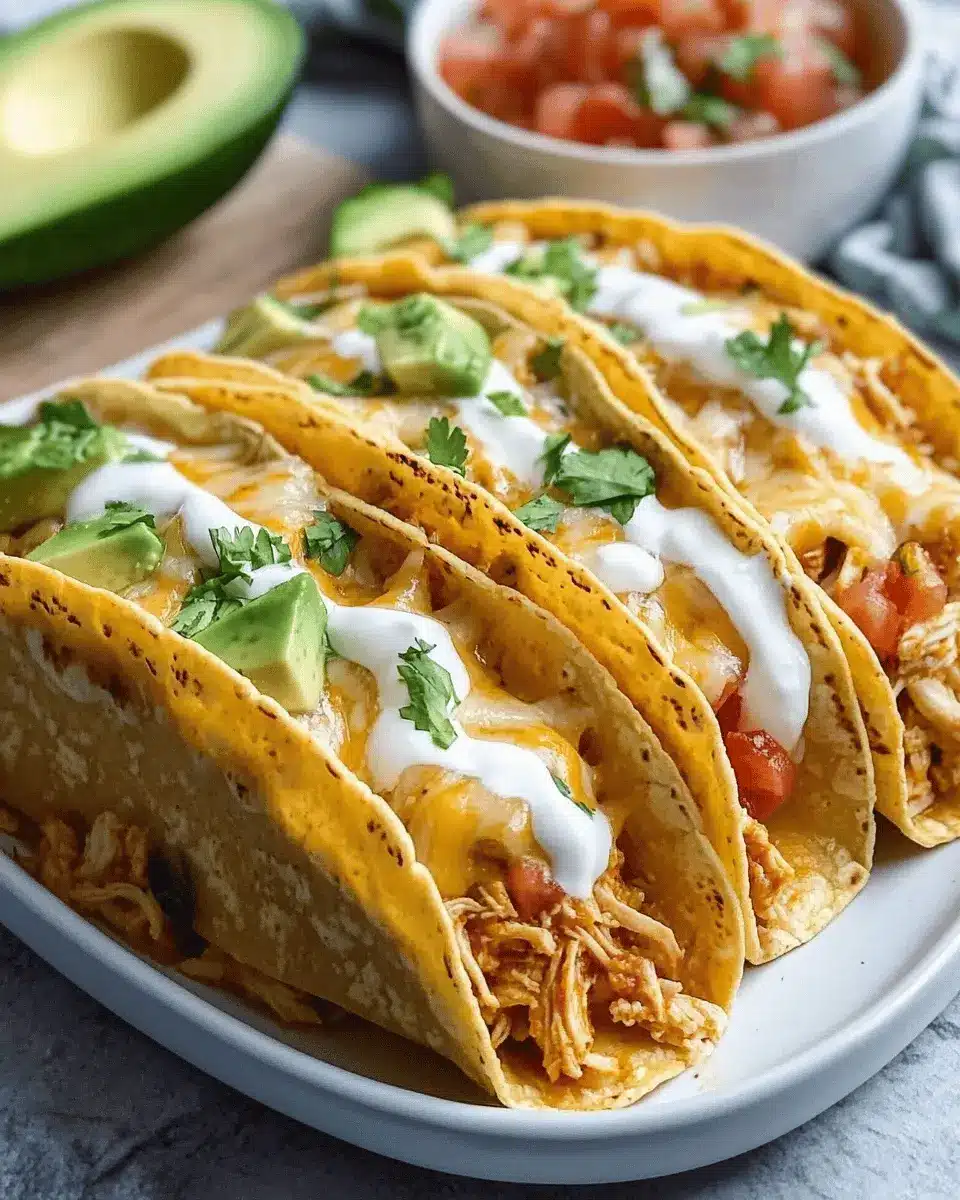 Cheesy Baked Chicken Tacos First Image First Image