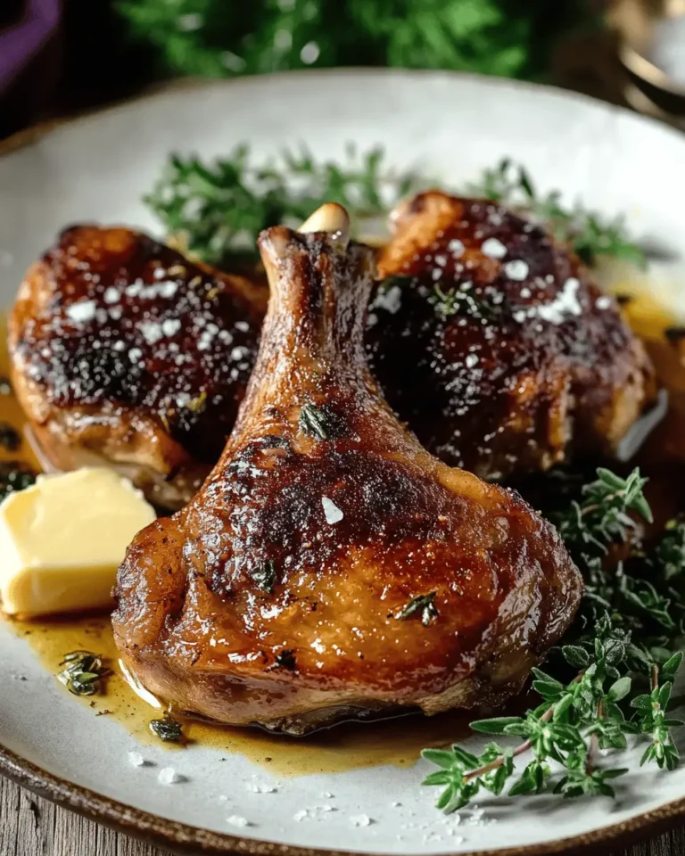 Goose Legs with Crispy Skin & Salted Butter First Image First Image