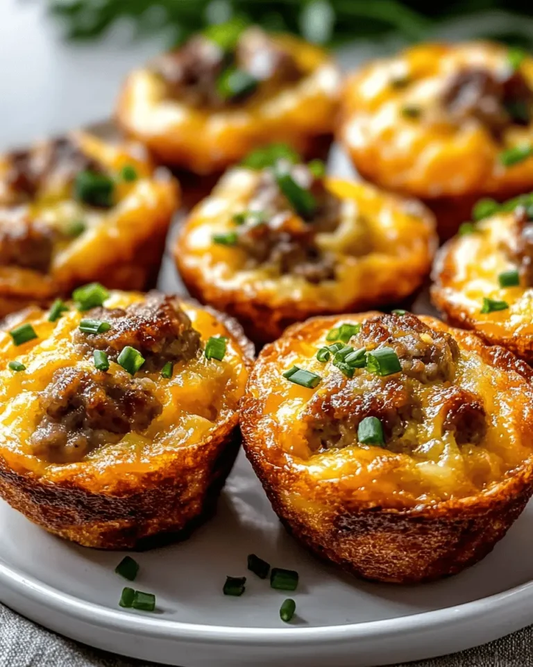Beef Egg Muffins with Sausage & Cheddar First Image First Image