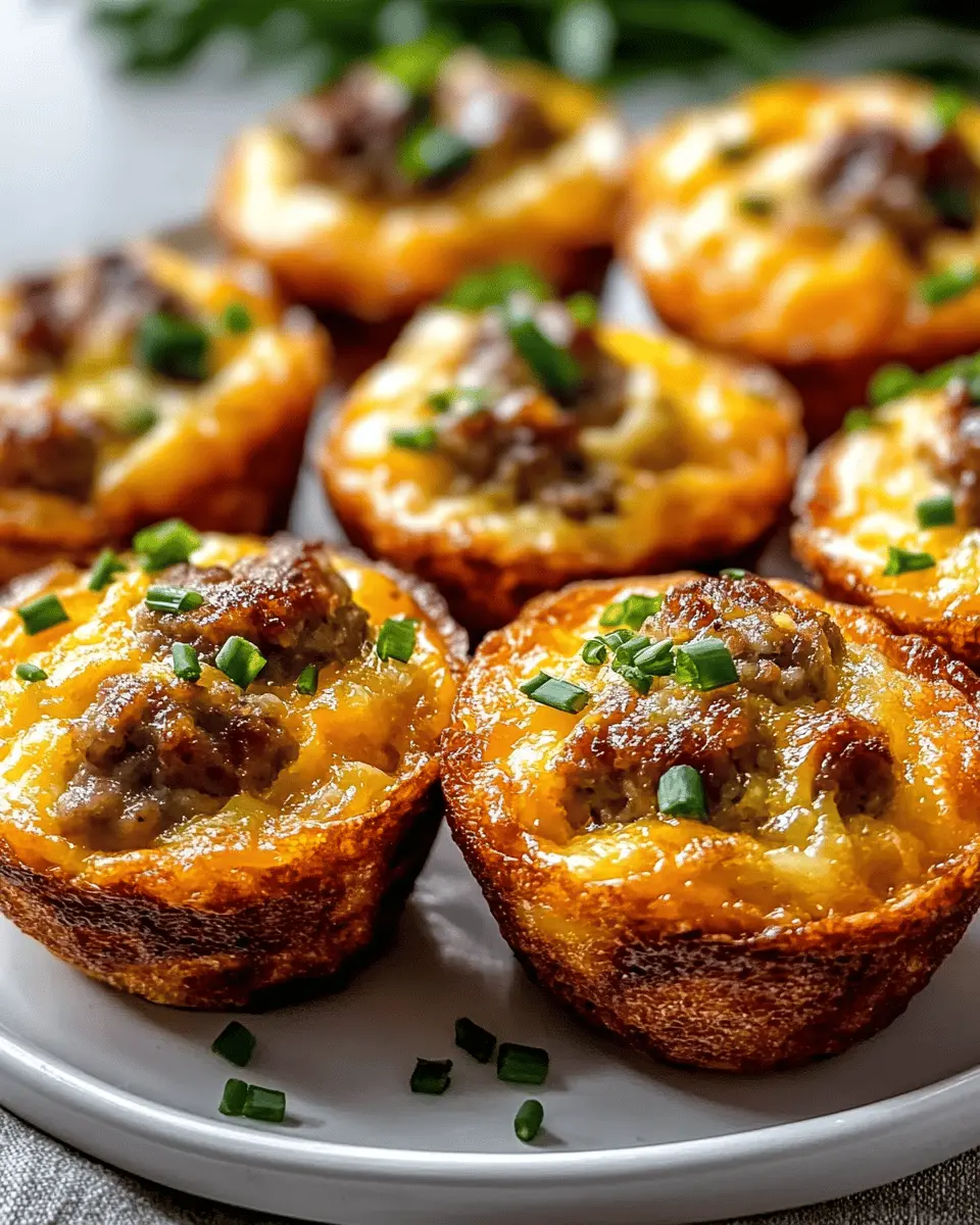 Beef Egg Muffins with Sausage & Cheddar First Image First Image