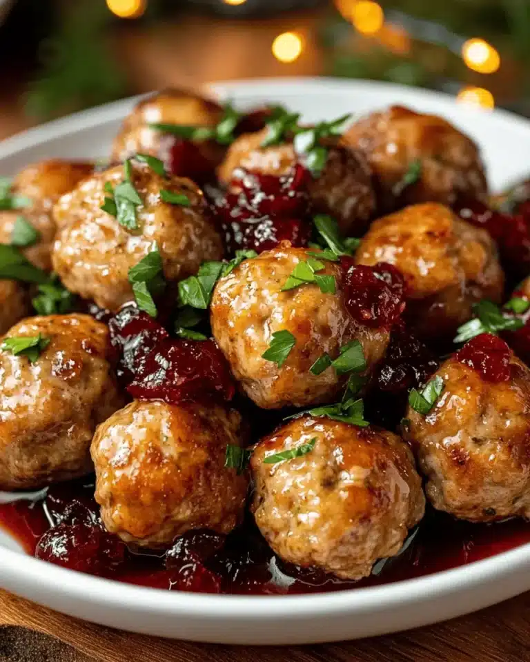 Sweet Festive Chicken Meatballs First Image First Image
