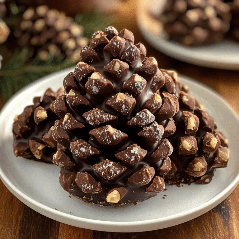 3-ingredient chocolate pinecones