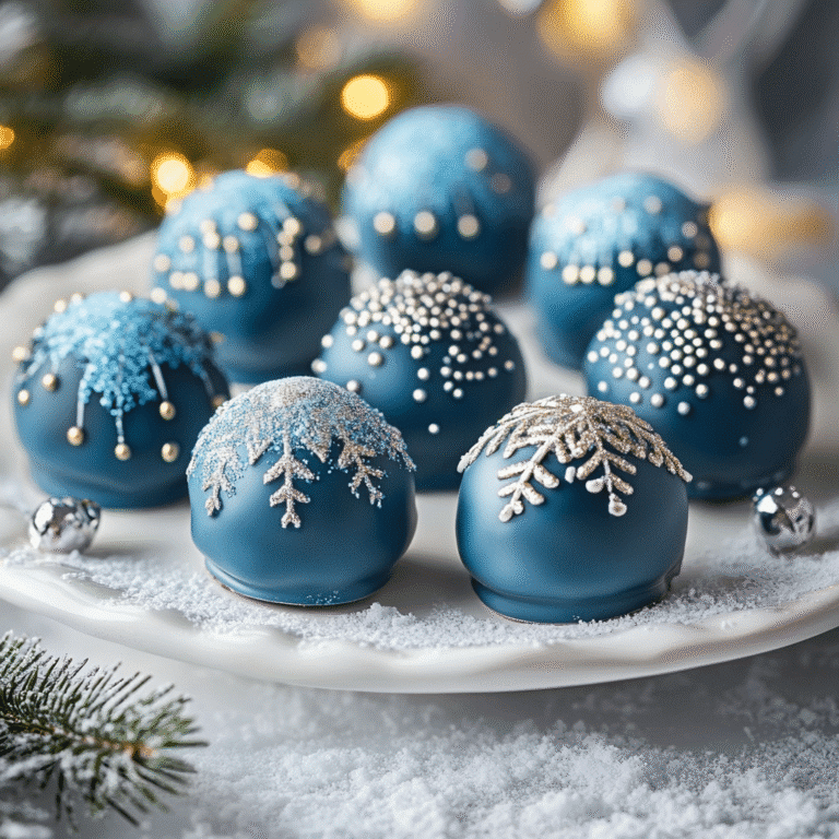 Blue Christmas Truffles