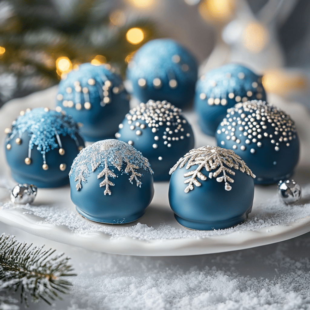 Blue Christmas Truffles