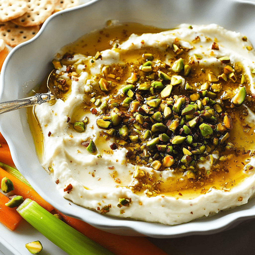 Boursin Fig Hot Honey Pistachio Dip